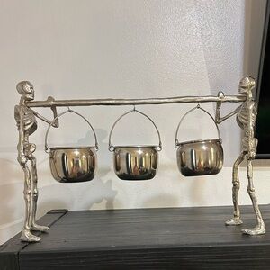 Silver Skeleton Serving Set